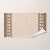 Elegant Beige en Brown Bad Handdoek (Handdoek)