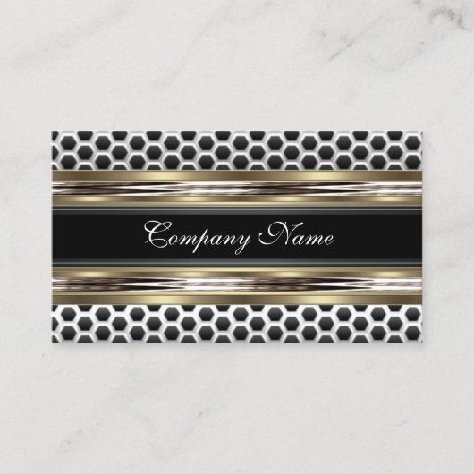 Elegant beige en zwart grijs Visitekaartje (Voorkant)