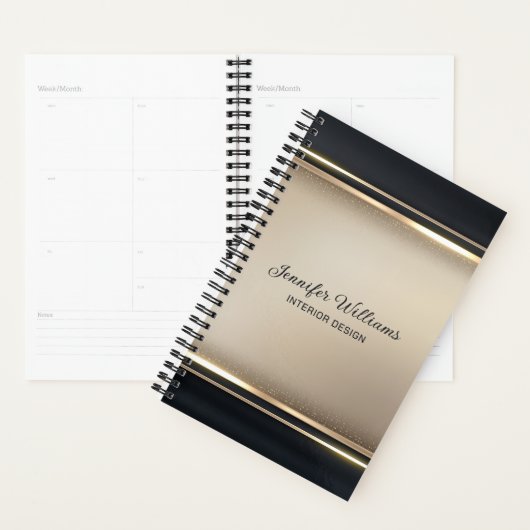 Elegant beige en zwart planner (Display)