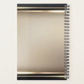 Elegant beige en zwart planner (Achterkant)