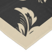 Elegant beige en zwarte dameselegant tablecloth tafelkleed (Gekanteld)