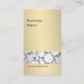 Elegant Beige Event Planner Lace Visitekaartje (Voorkant)