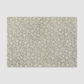 Elegant  Beige Floral Pattern Tissuepapier (Voorkant)