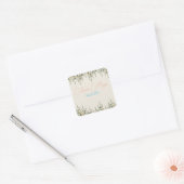 Elegant Beige Floral Sticker - Neutral Botanical (Envelop)
