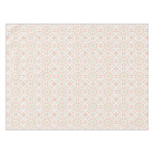 Elegant beige geometrisch retro patroon tafelkleed (Voorkant (Horizontaal))