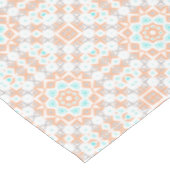 Elegant beige geometrisch retro patroon tafelkleed (Gekanteld)