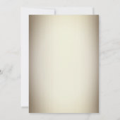 Elegant Beige Gold Floral Bridal Shower Invitation Kaart (Achterkant)