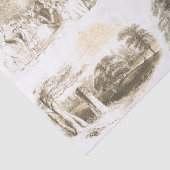 Elegant  Beige Goud Frans land Toile Tissuepapier (Detail)