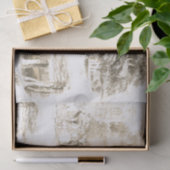 Elegant  Beige Goud Frans land Toile Tissuepapier (Geschenk)