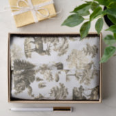 Elegant  Beige Herten in Woodland Tissuepapier (Geschenk)