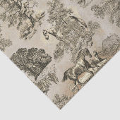 Elegant  Beige Horse Toile Kraft Tissuepapier (Detail)