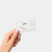 Elegant Beige huwelijkscadeau Label Badge (Handheld)
