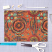 Elegant beige "ingewikkelde echo's" aangepaste wee tissuepapier (Craft)