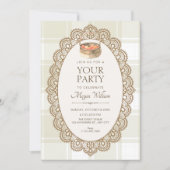 Elegant beige  kaart (Voorkant)