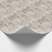 Elegant beige kant met diamant cadeaupapier (Hoek)