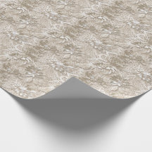 Elegant beige kant met diamant