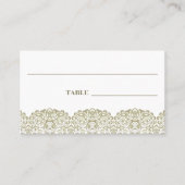 Elegant Beige kant Plaatskaartje (Voorkant)