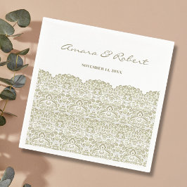 Elegant Beige kant Servet