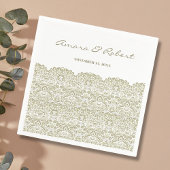 Elegant Beige kant Servet