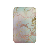 Elegant Beige Marmer | Mint Sage Green Roos Gold Badmat (Voorkant Verticaal)