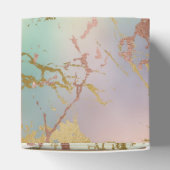 Elegant Beige Marmer | Mint Sage Green Roos Gold Bedankdoosjes (Bovenkant)