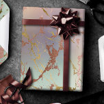 Elegant Beige Marmer | Mint Sage Green Roos Gold Cadeaupapier<br><div class="desc">Ideaal voor DIY-vormgeving, cadeauverpakking en ontkoppeling van meubilair! Het verfijnde vrouwelijke ontwerp met een modern koperen en sage groene marmer waterverf textuur in een prachtig gedempt ombre faux metallic brons, roos goud en een groen palet met gouden folie. Deze handbeschilderde gradiënt voegt de perfecte pop van kleur toe. Vanuit het...</div>