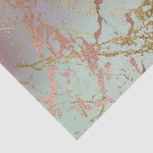 Elegant Beige Marmer | Mint Sage Groen Rose Goud Tissuepapier (Detail)