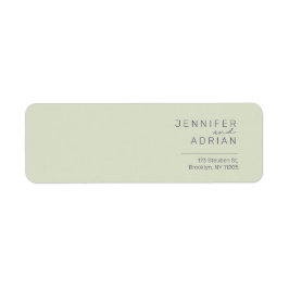 Elegant Beige Minimaal Modern Retouradreslabel Etiket
