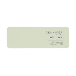 Elegant Beige Minimaal Modern Retouradreslabel Etiket