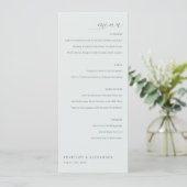 Elegant Beige Minimalist Menu (Staand voorkant)