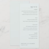 Elegant Beige Minimalist Menu (Voorkant / Achterkant)
