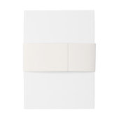 Elegant Beige & Navy Bride en Groom Wedding Uitnodigingen Wikkel (Achterkant Voorbeeld)