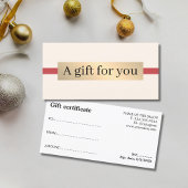 Elegant Beige Red Faux Golden Holiday Beauty