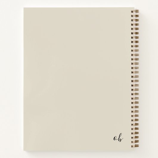 Elegant Beige Reflections Journal Notitieboek (Achterkant)