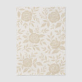 Elegant Beige Roos Decoupage Tissue Papier (Voorkant)