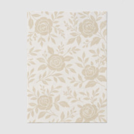 Elegant Beige Roos Decoupage Tissue Papier