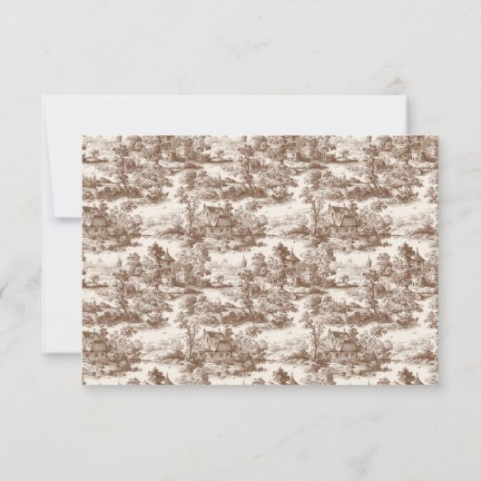 Elegant Beige RSVP Card Kaartje (Achterkant)