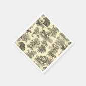 Elegant Beige rustieke paarden Toile Servet (Hoek)