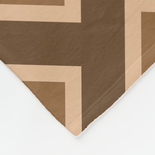 Elegant Beige Square Patroon Fleece Deken (Hoek)