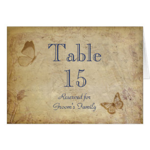 Elegant Beige  Table Seat Name Card