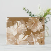 Elegant Beige Tulips. spring aesthetic Bedankkaart (Staand voorkant)