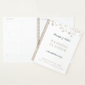 Elegant Beige Victoriaans Bibliotheek Boek Hoesje Planner (Display)