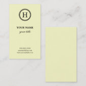 Elegant Beige Visitekaartjes (Voorkant / Achterkant)
