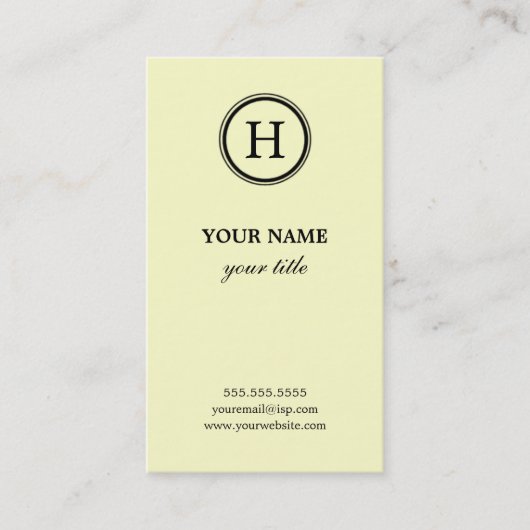 Elegant Beige Visitekaartjes (Voorkant)