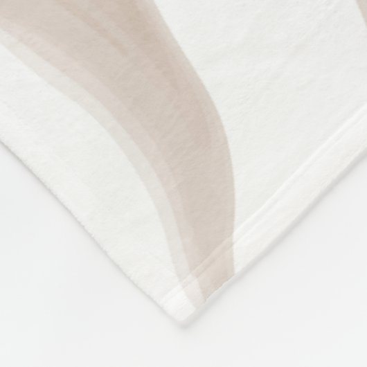 Elegant beige vloeibare marmer met gouden glitter fleece deken (Hoek)