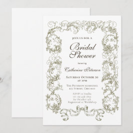 Elegant  Beige Wit  Vrijgezellenfeest Kaart