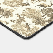 Elegant  Beige witte hertentoilet Bureaumat (Hoek)