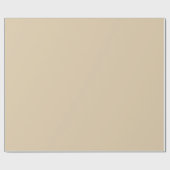 Elegant Beige Wrapping Paper Roll Cadeaupapier (Vlak)