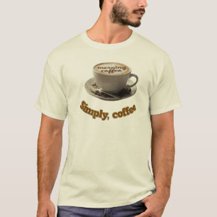 (Elegant) : Beker "Morning Coffee" Latte Art – Mor T-shirt