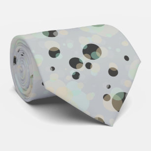 Elegant belletjes op aangepaste zilverkleuren stropdas